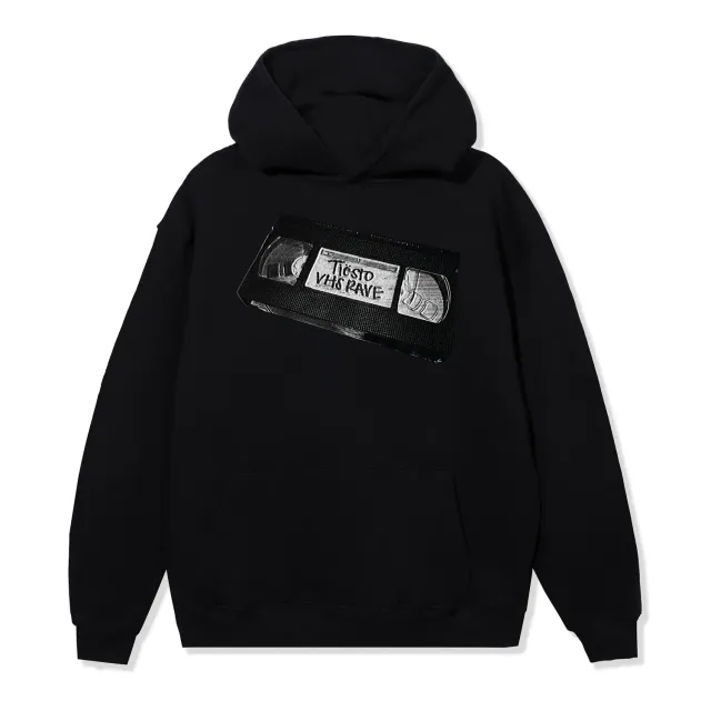 Tiësto VHS Tape hoodie zwart oversized