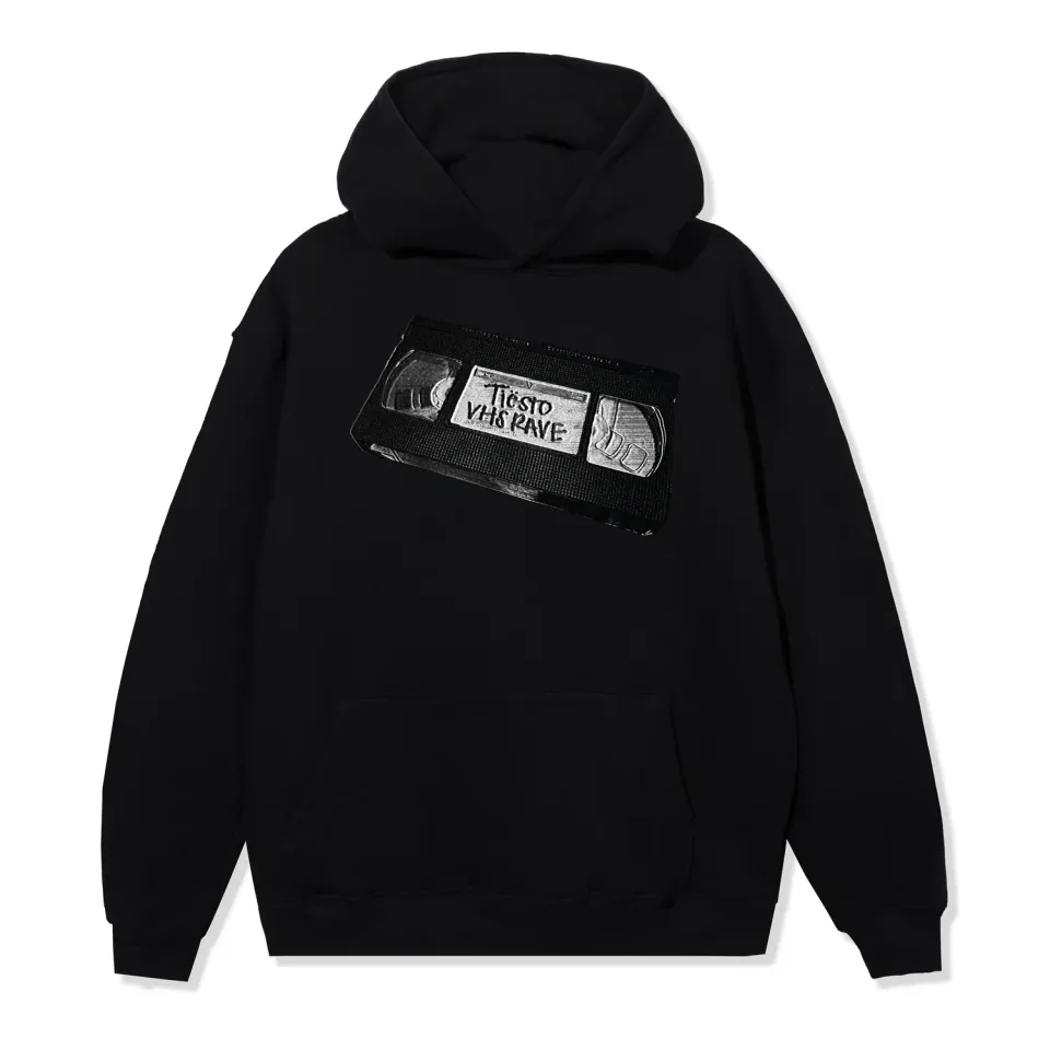 Tiësto VHS Tape hoodie zwart oversized