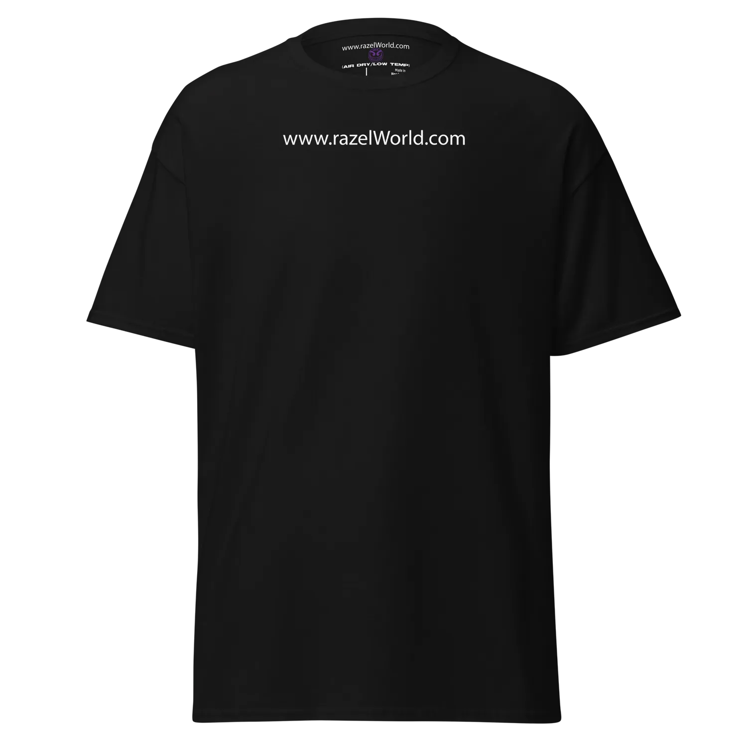 Razel Face QR Code t-shirt wit katoen dubbelzijdig