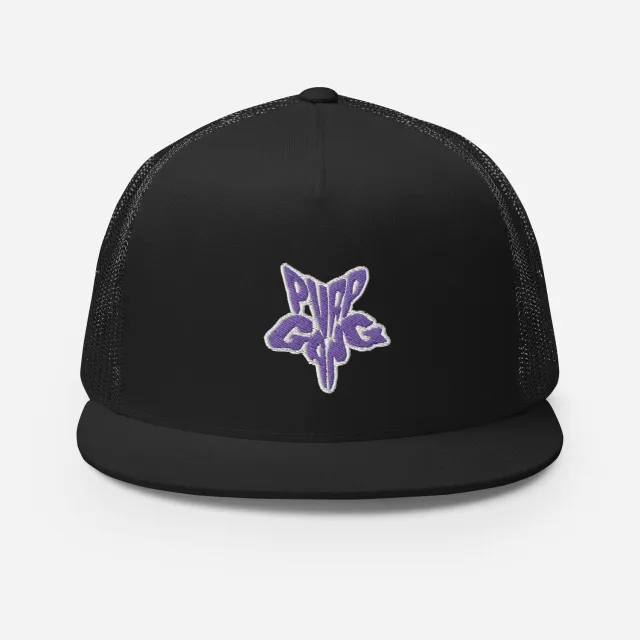 Razel Purp Gang Rock Star trucker pet zwart snapback