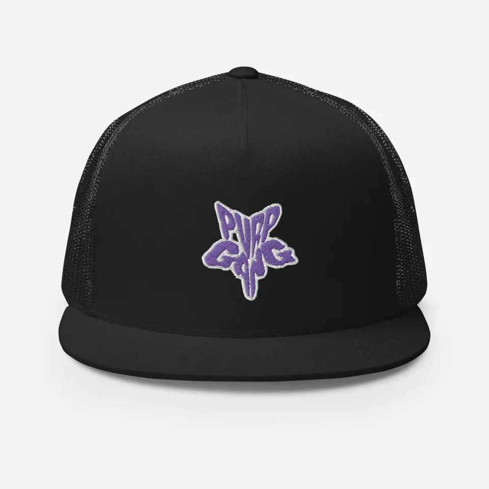 Razel Purp Gang Rock Star trucker pet zwart snapback