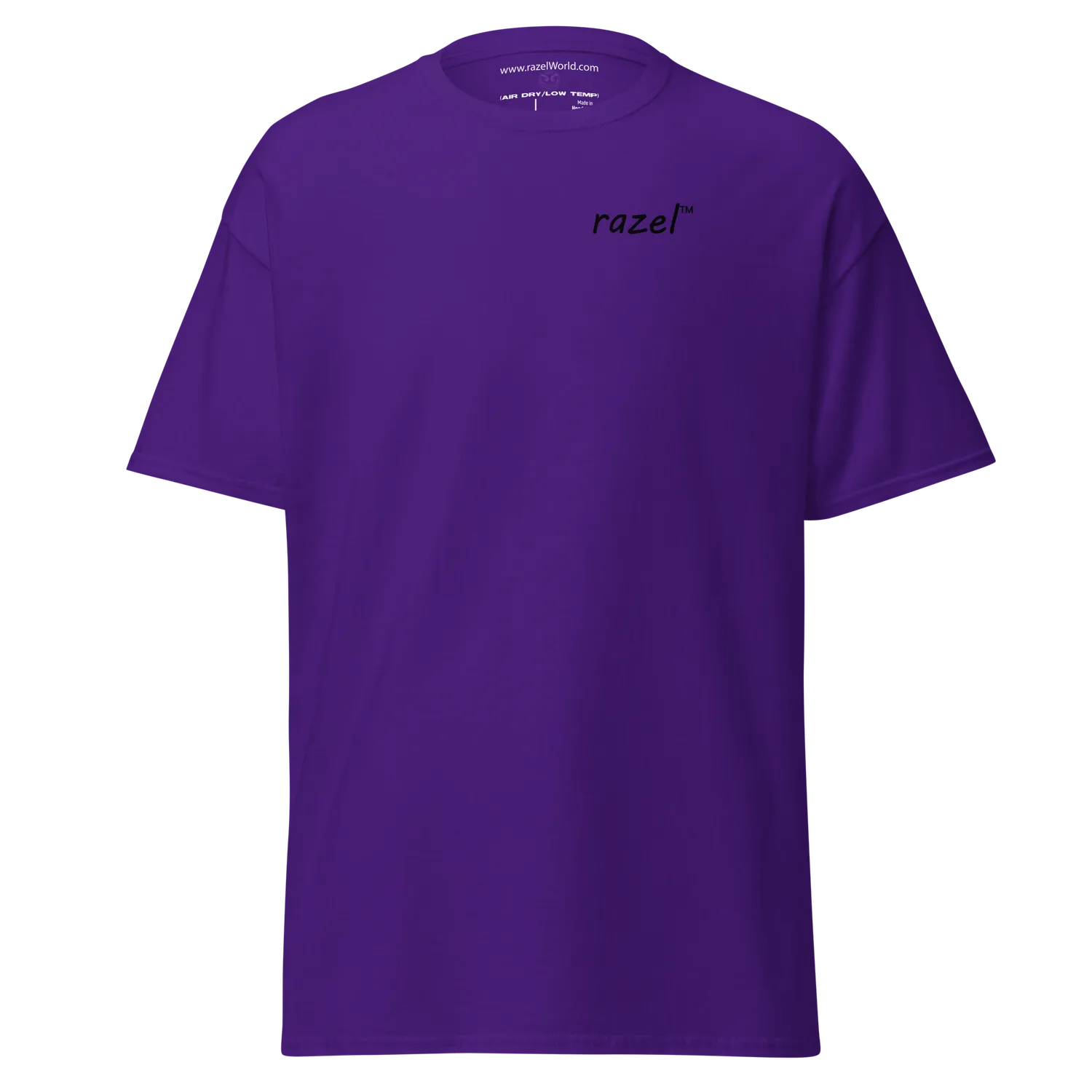 Razel Face QR Code T-shirt zwart katoen regular
