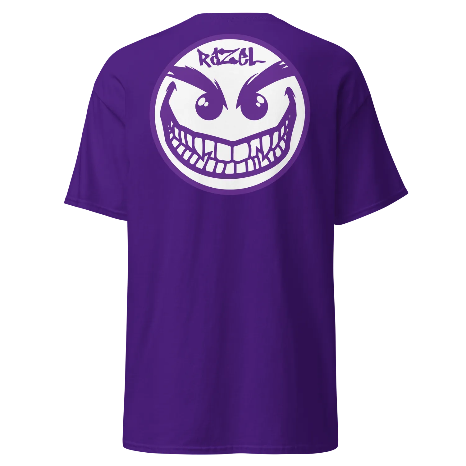 Razel Face Tee T-shirt zwart katoen voor en achter
