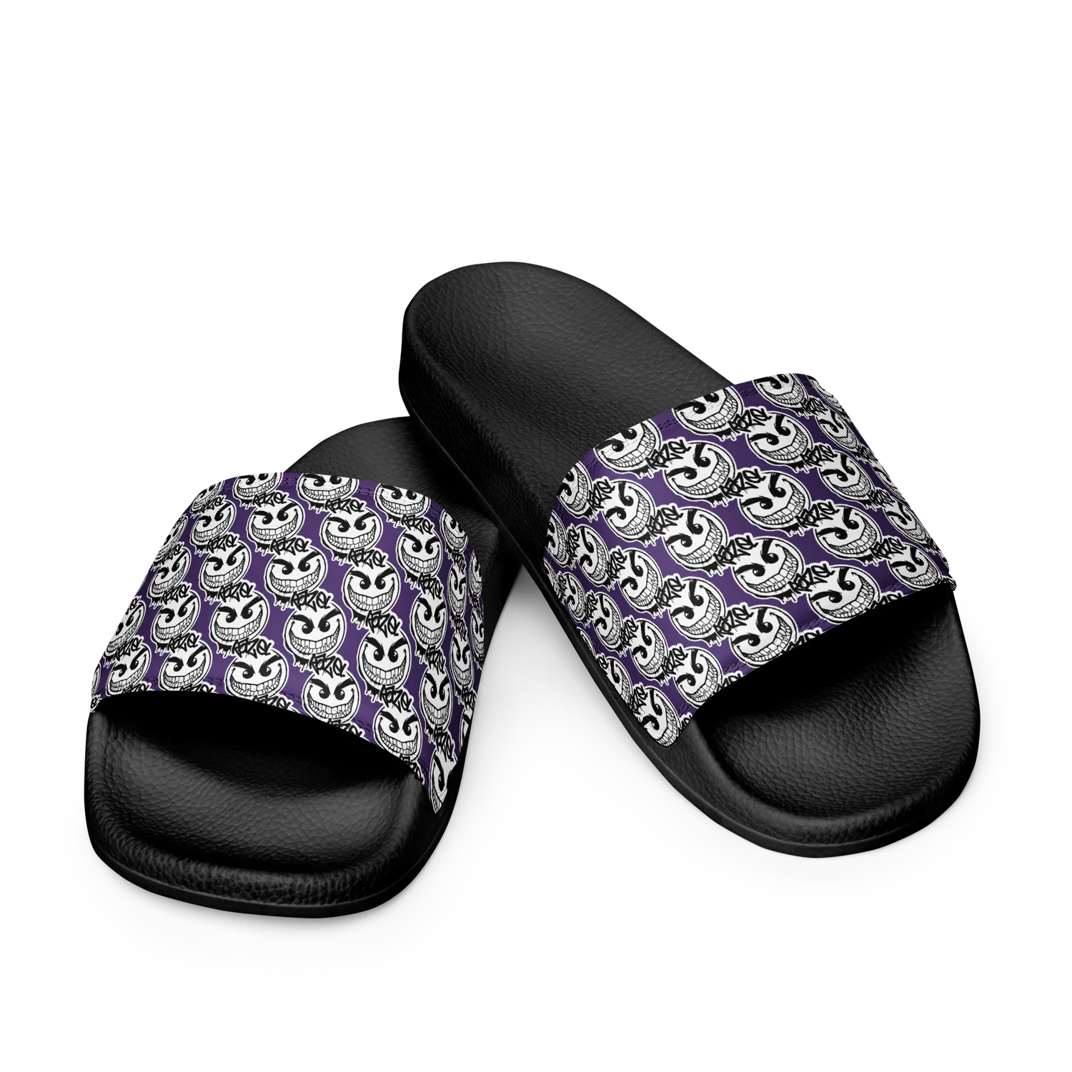 Razel Gang Drip Face slippers zwart