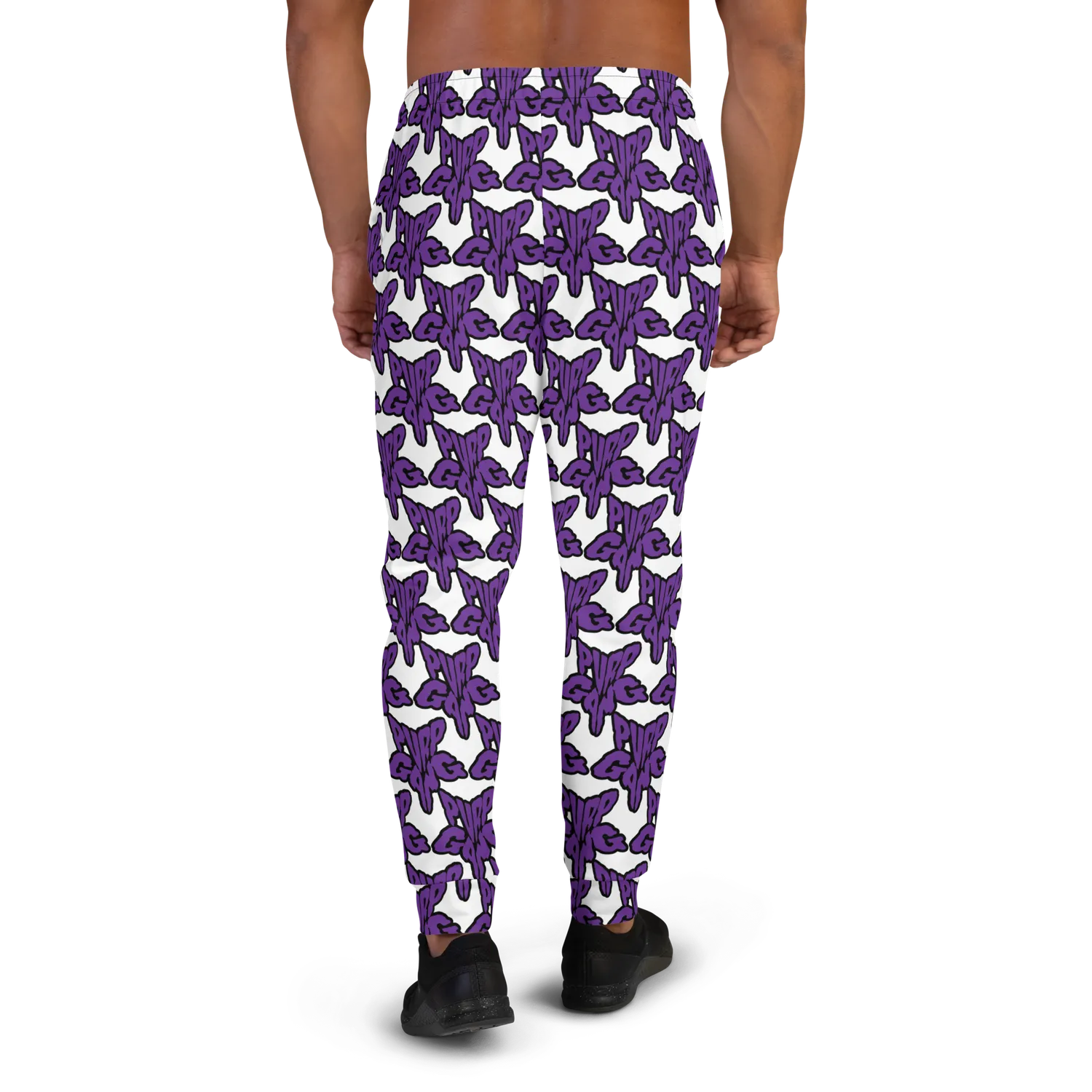 Razel Purp Gang Rock Star Joggers Heren Slim Fit Fleece