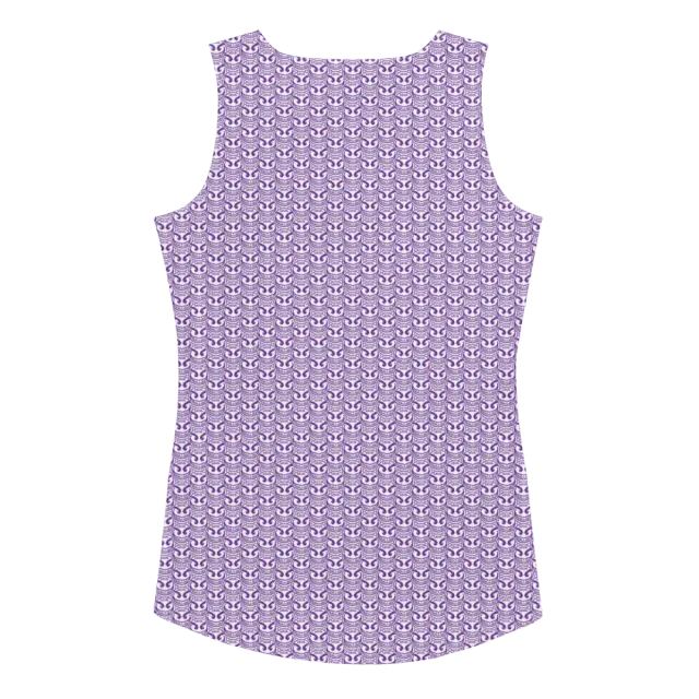 Razel Face Motif Tank Top Dames Stretch XS-XL
