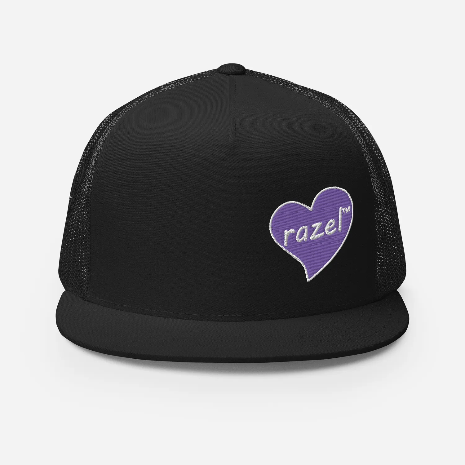 Razel Purple Hearted Trucker Pet zwart structured