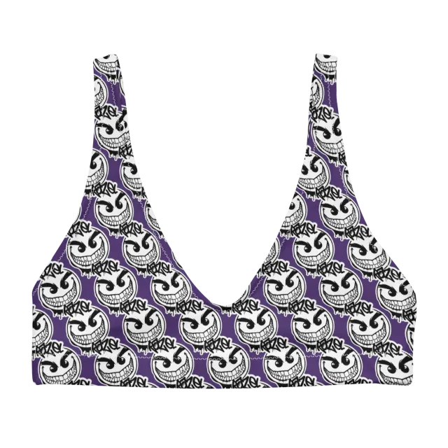 Razel Gang Drip Face bikin top padded recycled