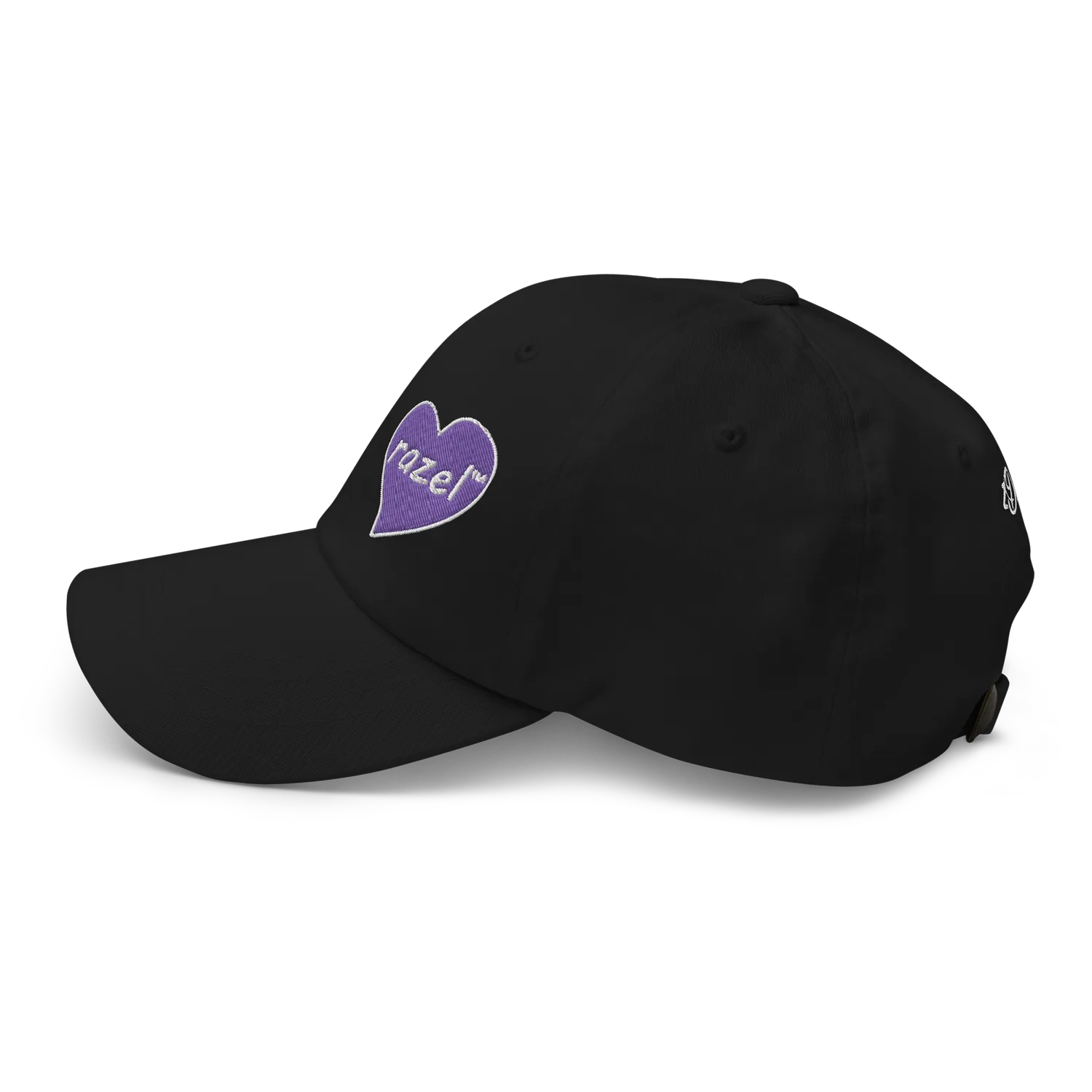 Razel Purple Hearted pet zwart verstelbaar