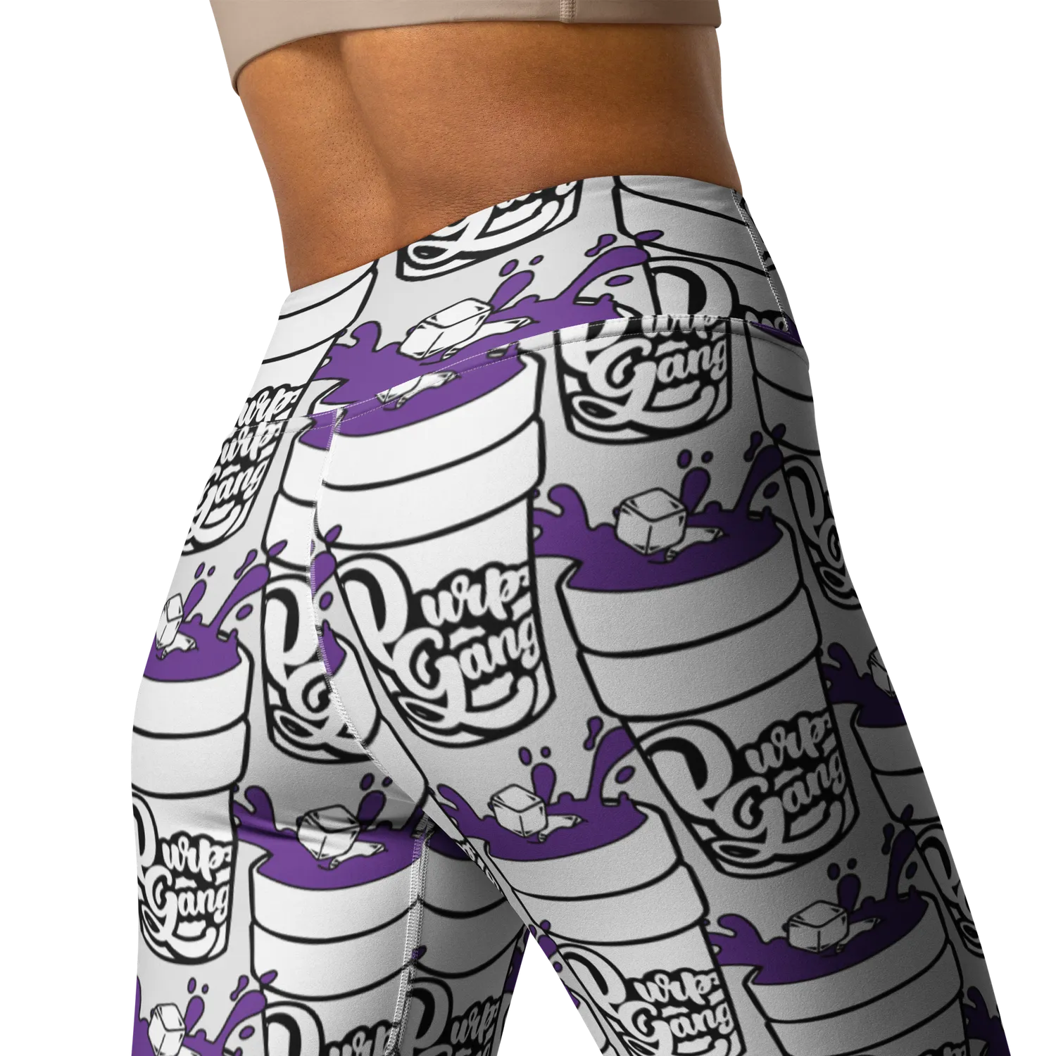 Razel Purp Gang Double Cup legging high waist