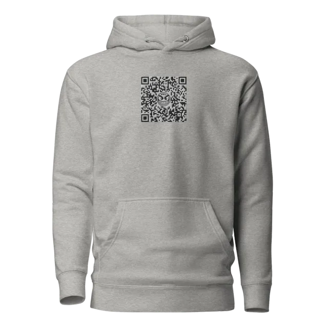 Razel Face QR Code hoodie zwart geborduurd maat M
