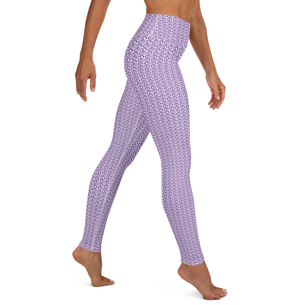 Razel Face Motif legging dames hoge taille stretch