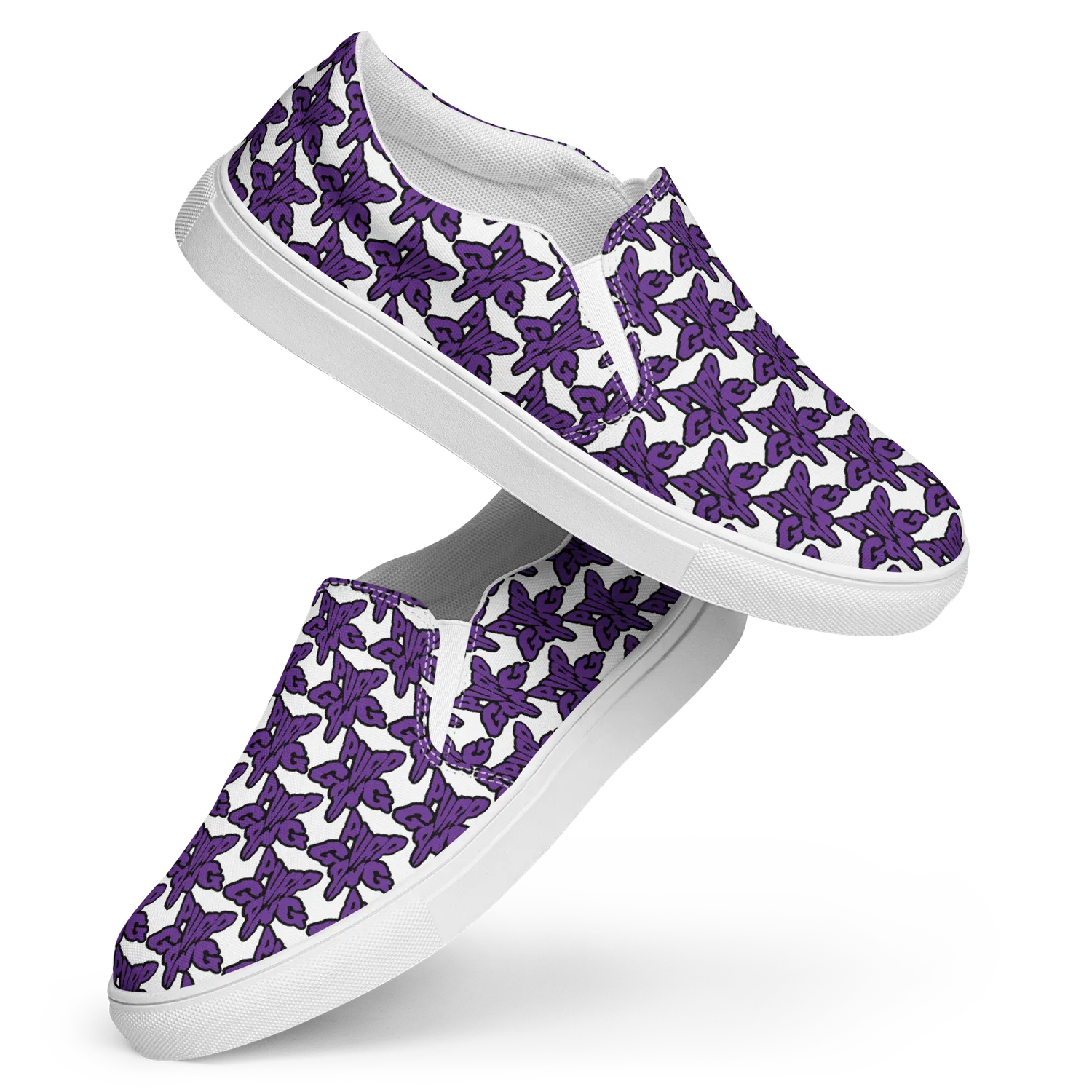 Razel Purp Gang Rock Star Slip-Ons canvas instappers