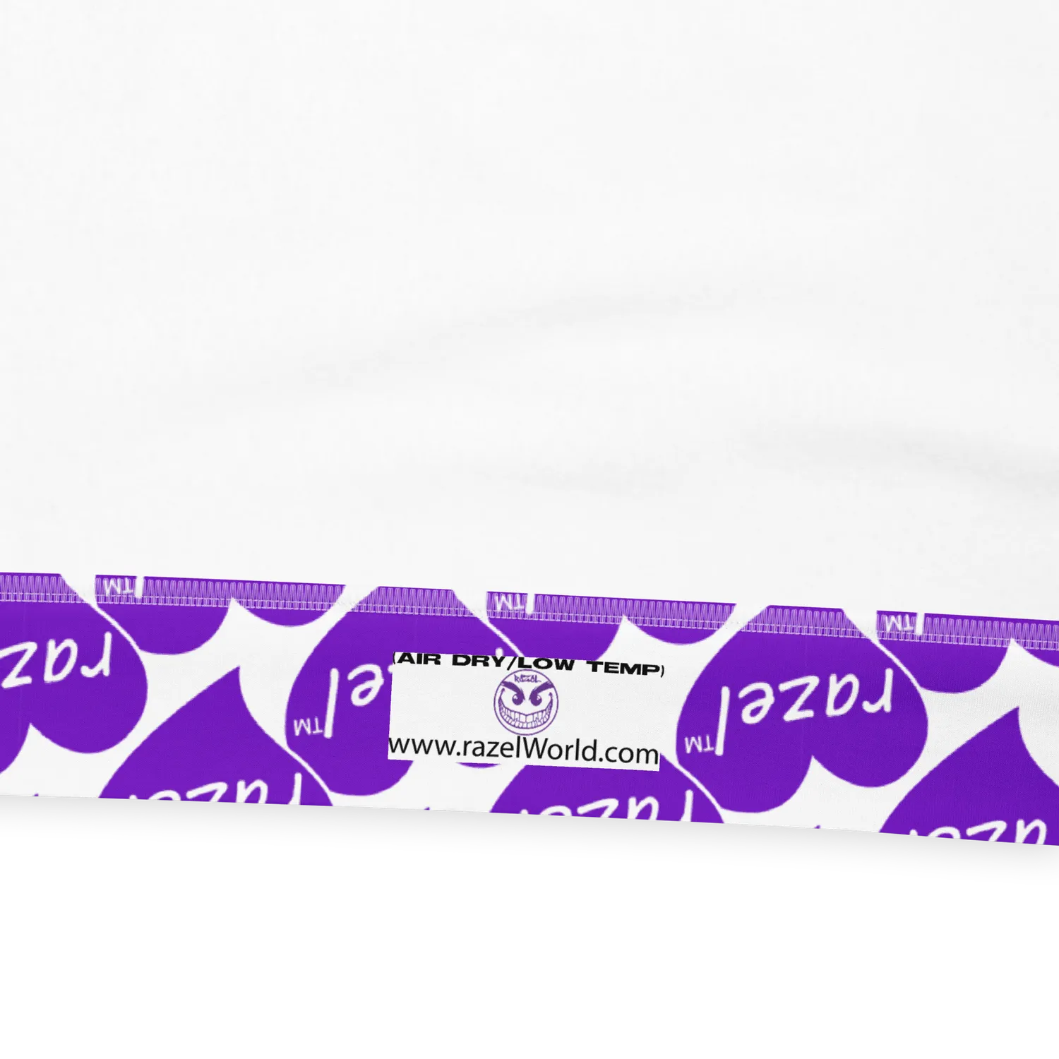 Razel Purple Hearted Motif hoodie fleece unisex