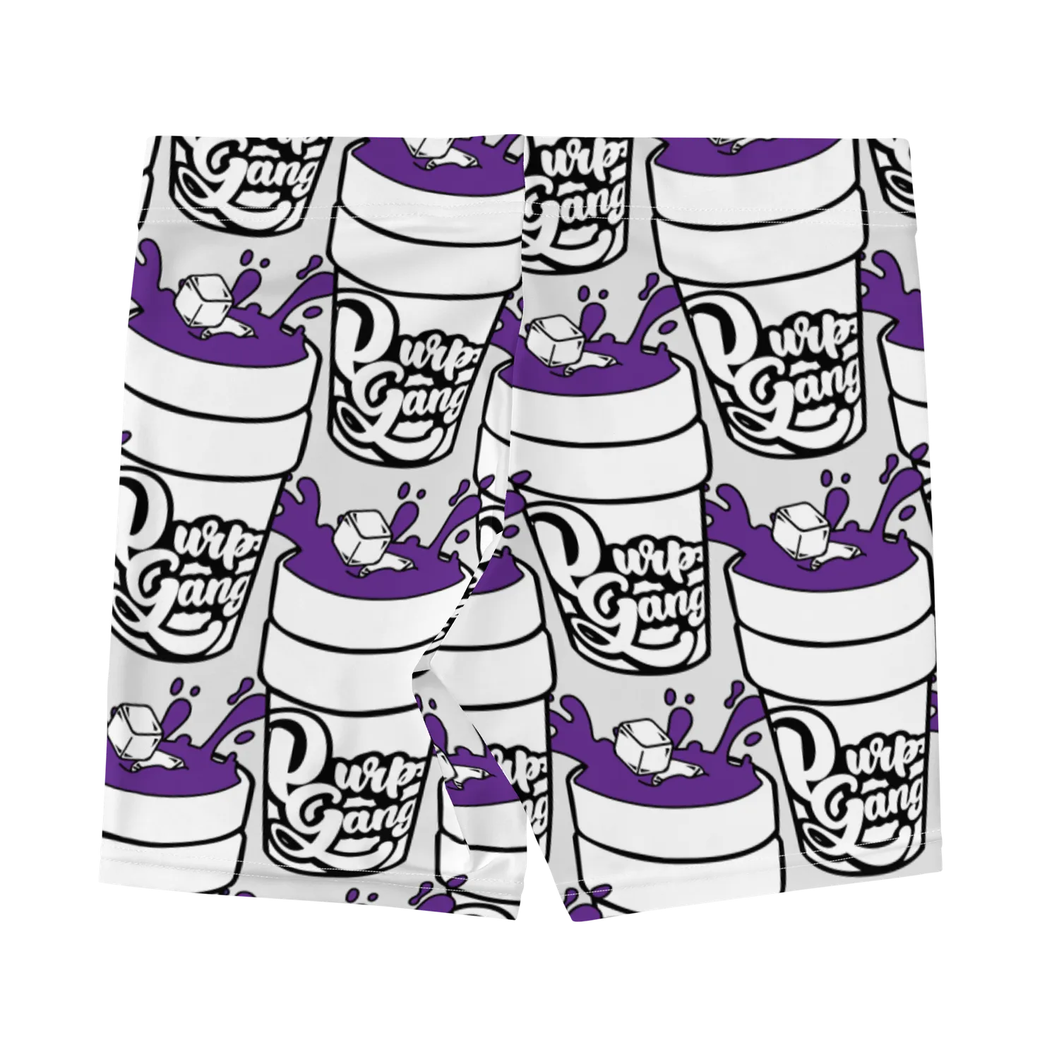 Razel Purp Gang Double Cup shorts zwart stretch