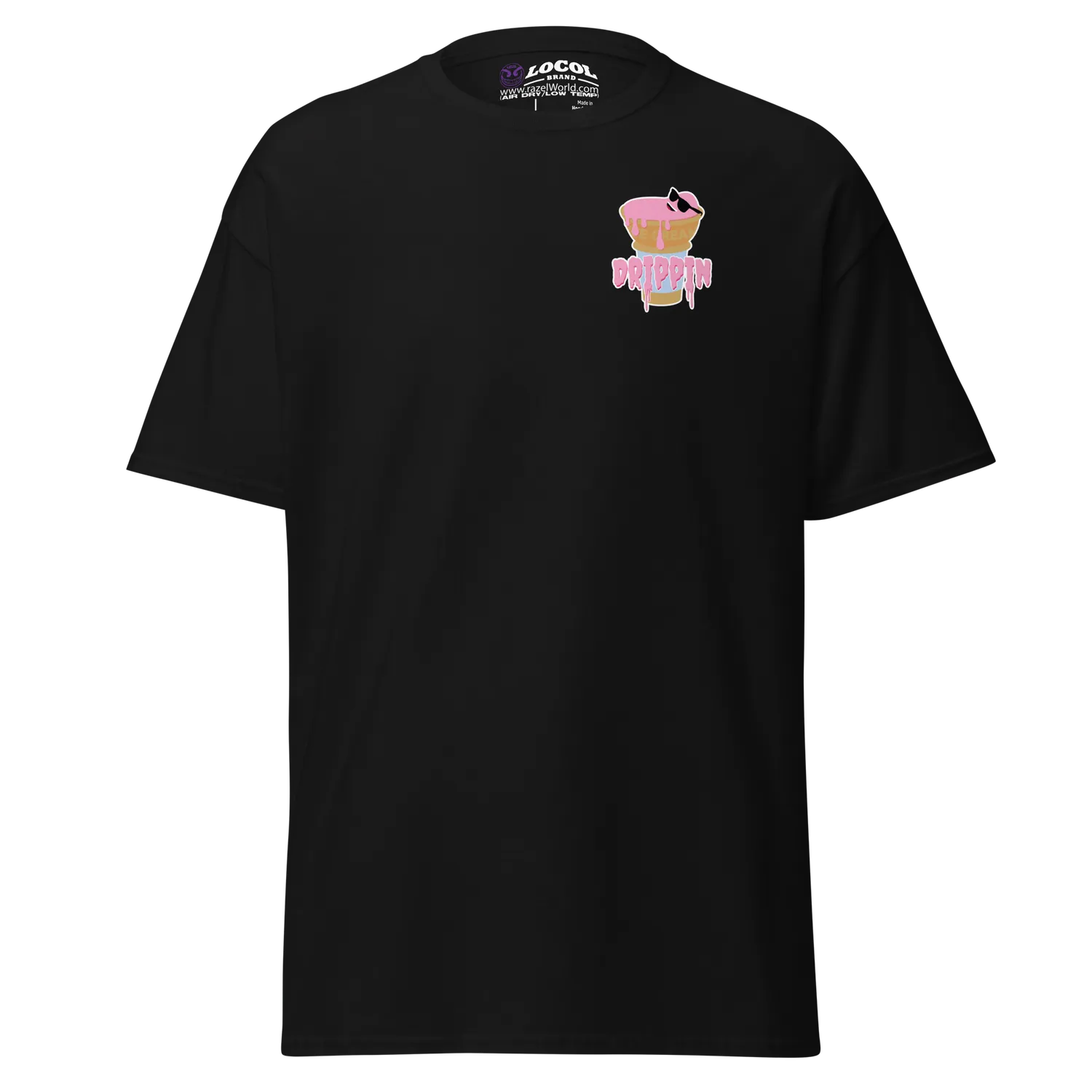 Razel Straight Drippin T-shirt Zwart M links