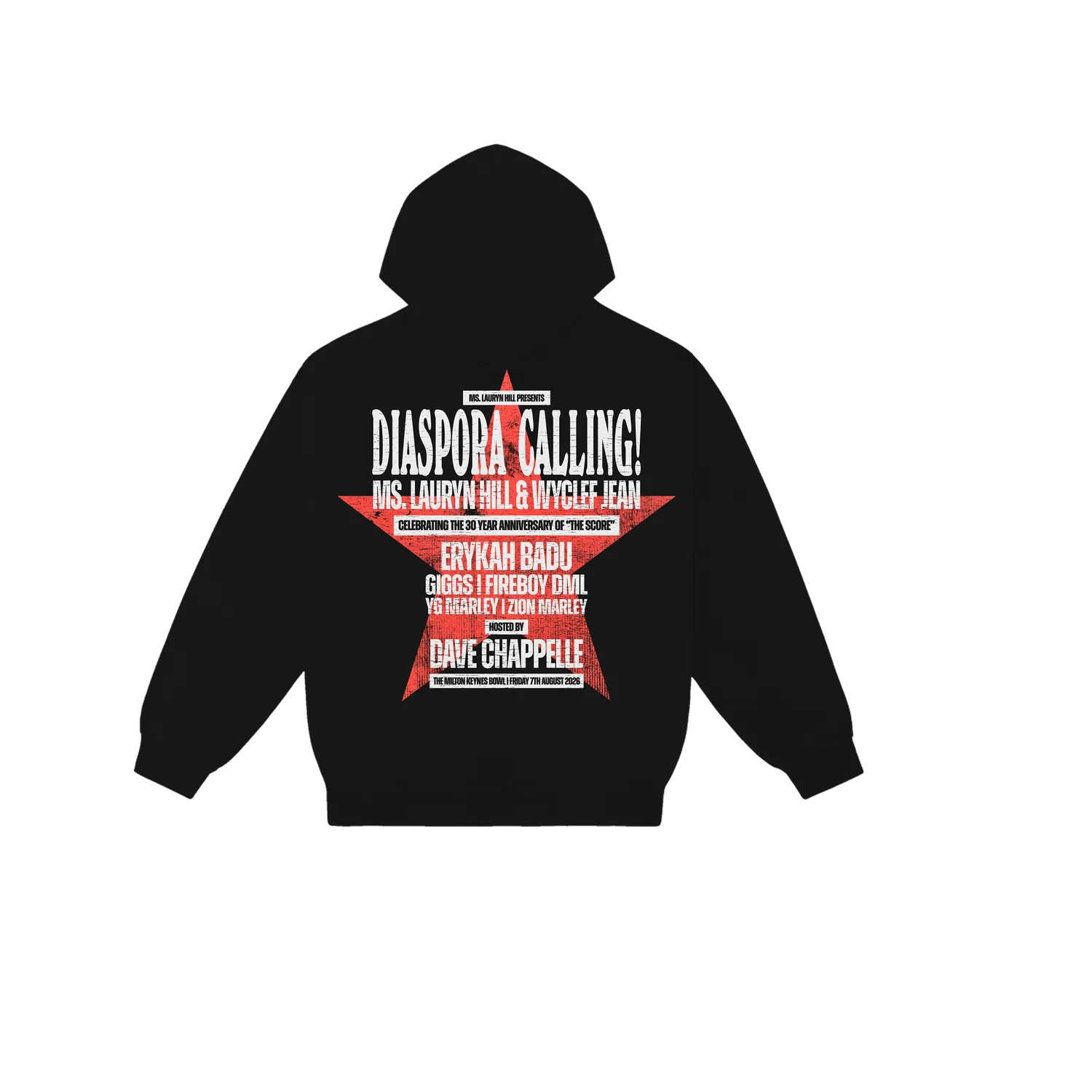 Lauryn Hill DC hoodie officiële tour