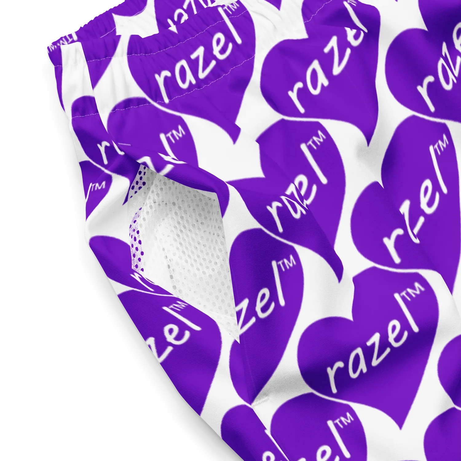 Razel Purple Hearted zwemshort UPF 50+ gerecycled