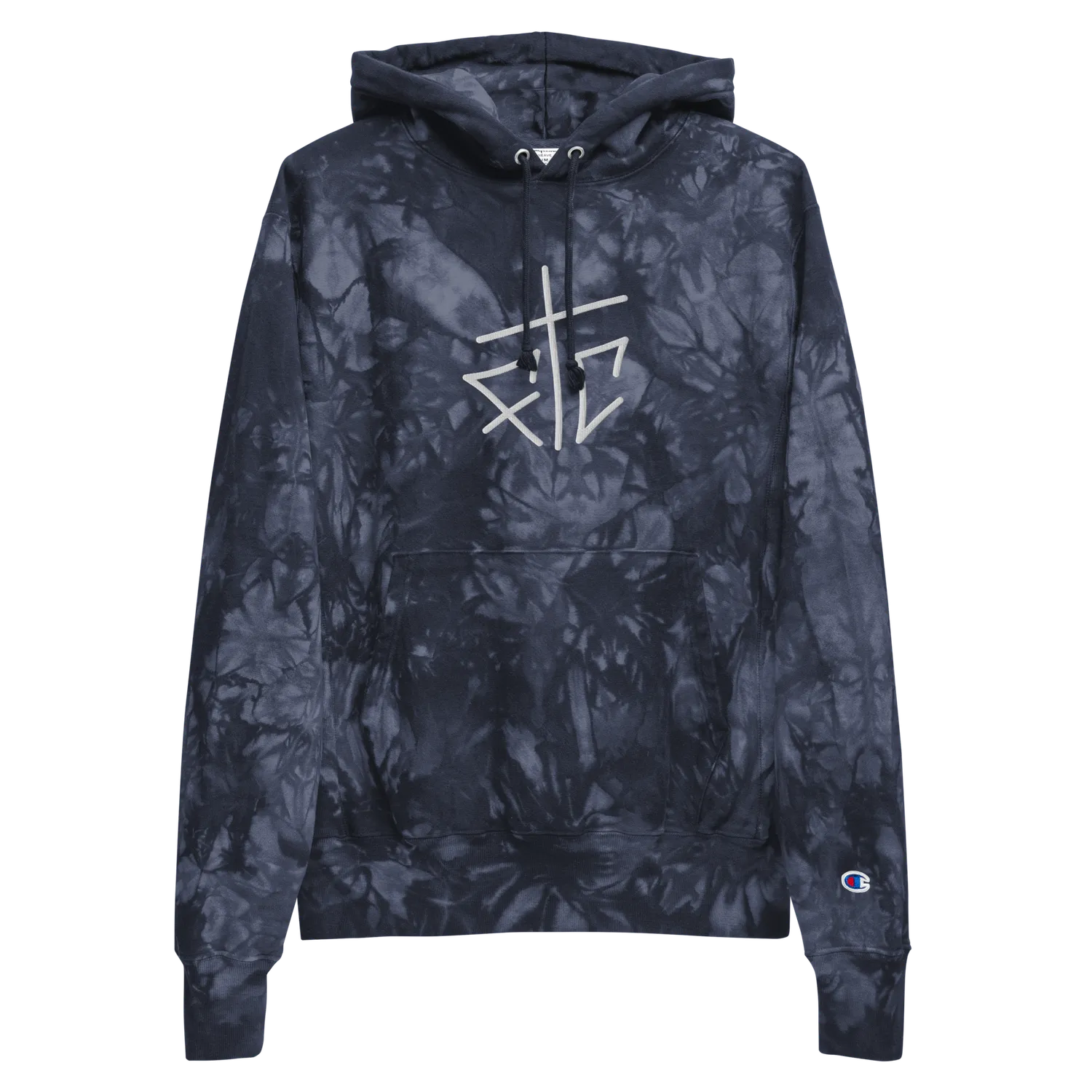 Razel Champion Tie-Dye hoodie geborduurd katoen