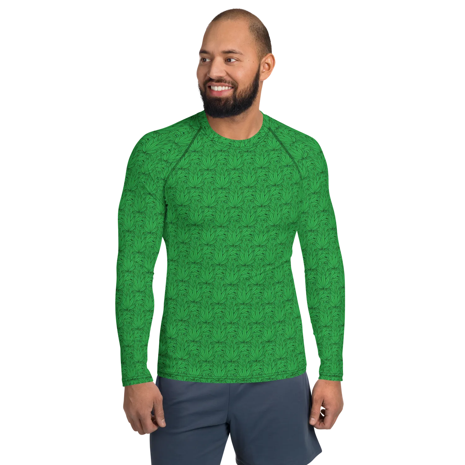 Razel Marijuana Tree Star Rashguard lange mouw UPF50