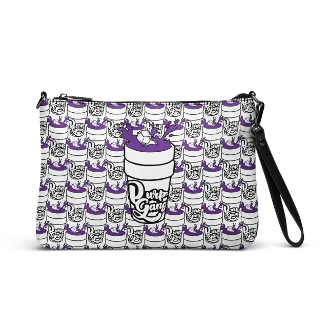 Razel Purp Gang Double Cup schoudertas zwart leer