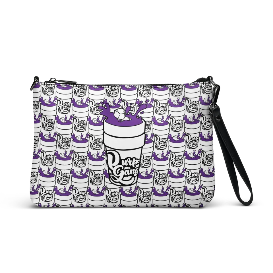 Razel Purp Gang Double Cup schoudertas zwart leer