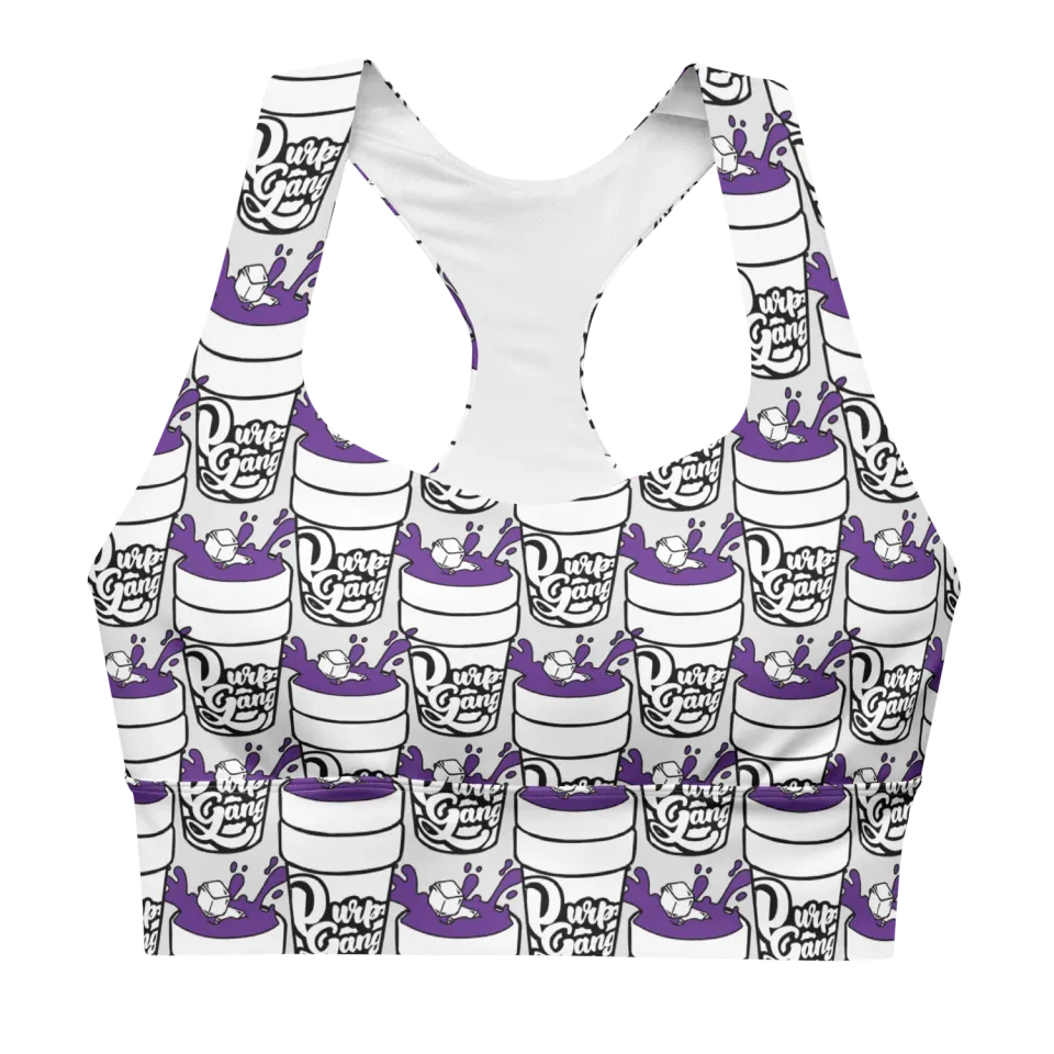 Razel Purp Gang Double Cup Crop top met padding