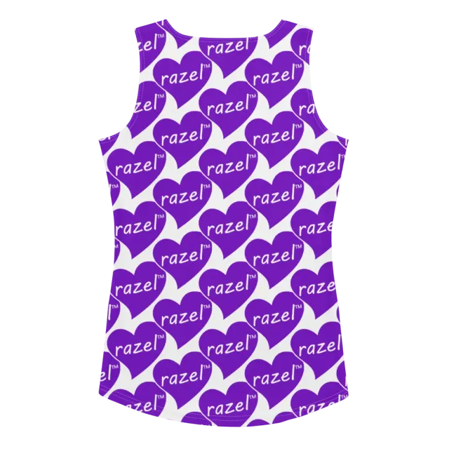 Razel Purpled Hearted Tanktop dames stretch