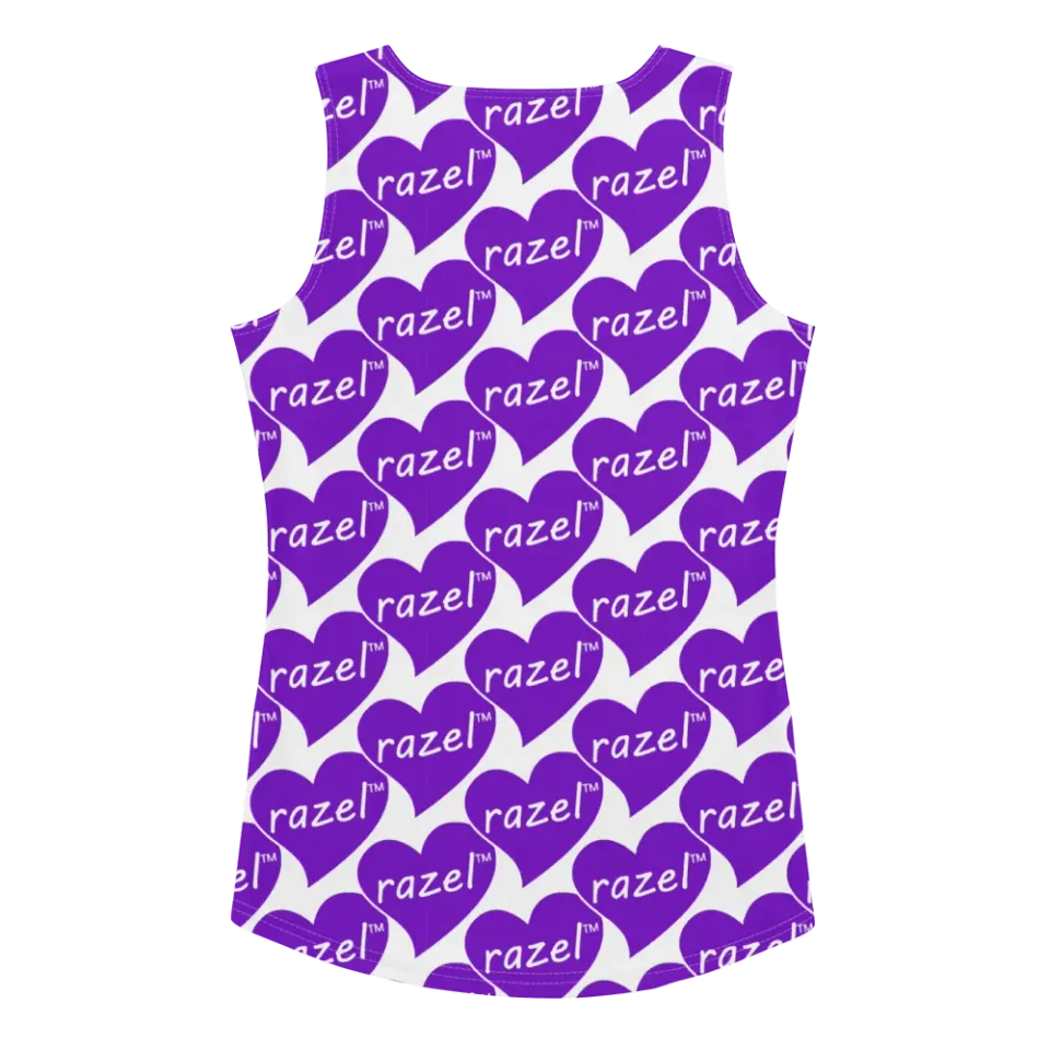 Razel Purpled Hearted Tanktop dames stretch