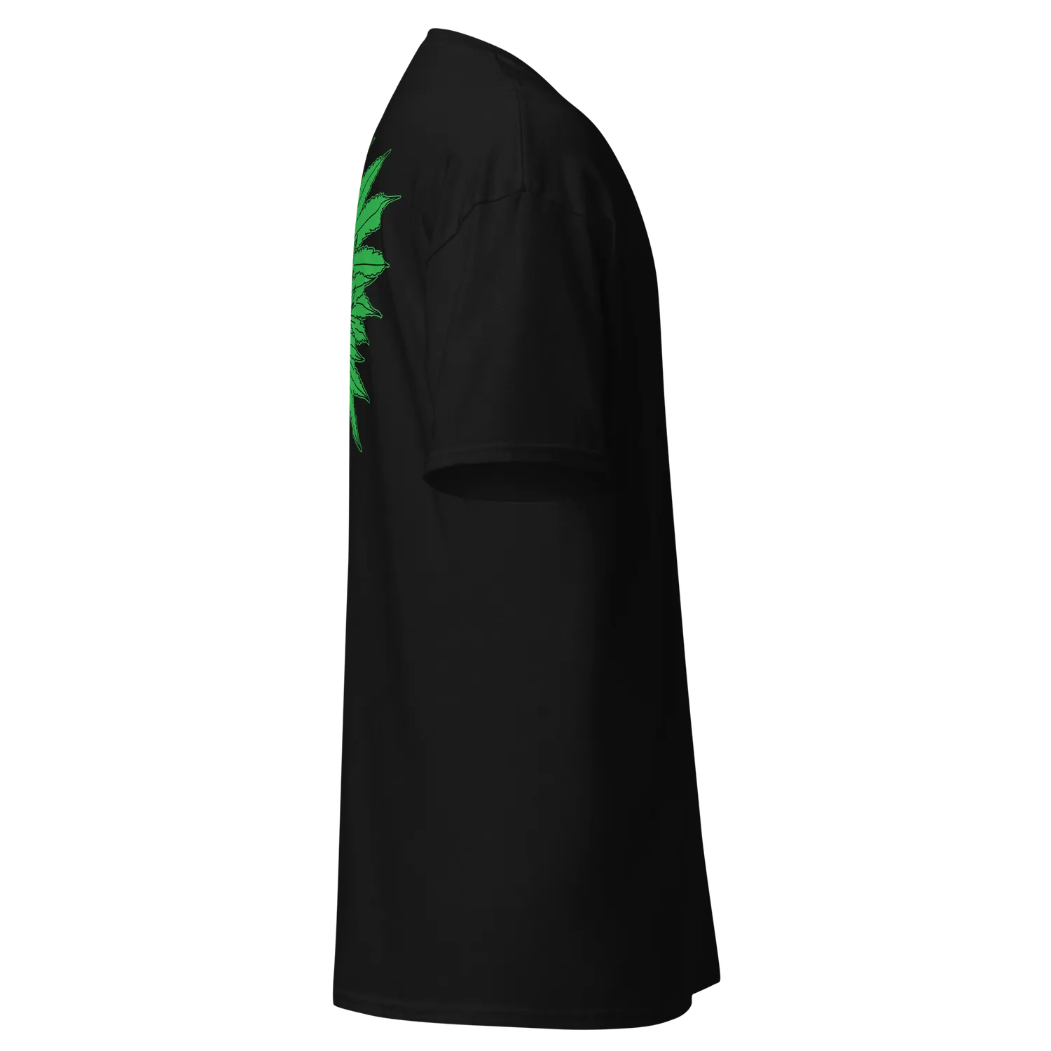 Razel Marijuana Tree Star T-shirt zwart voor-achter