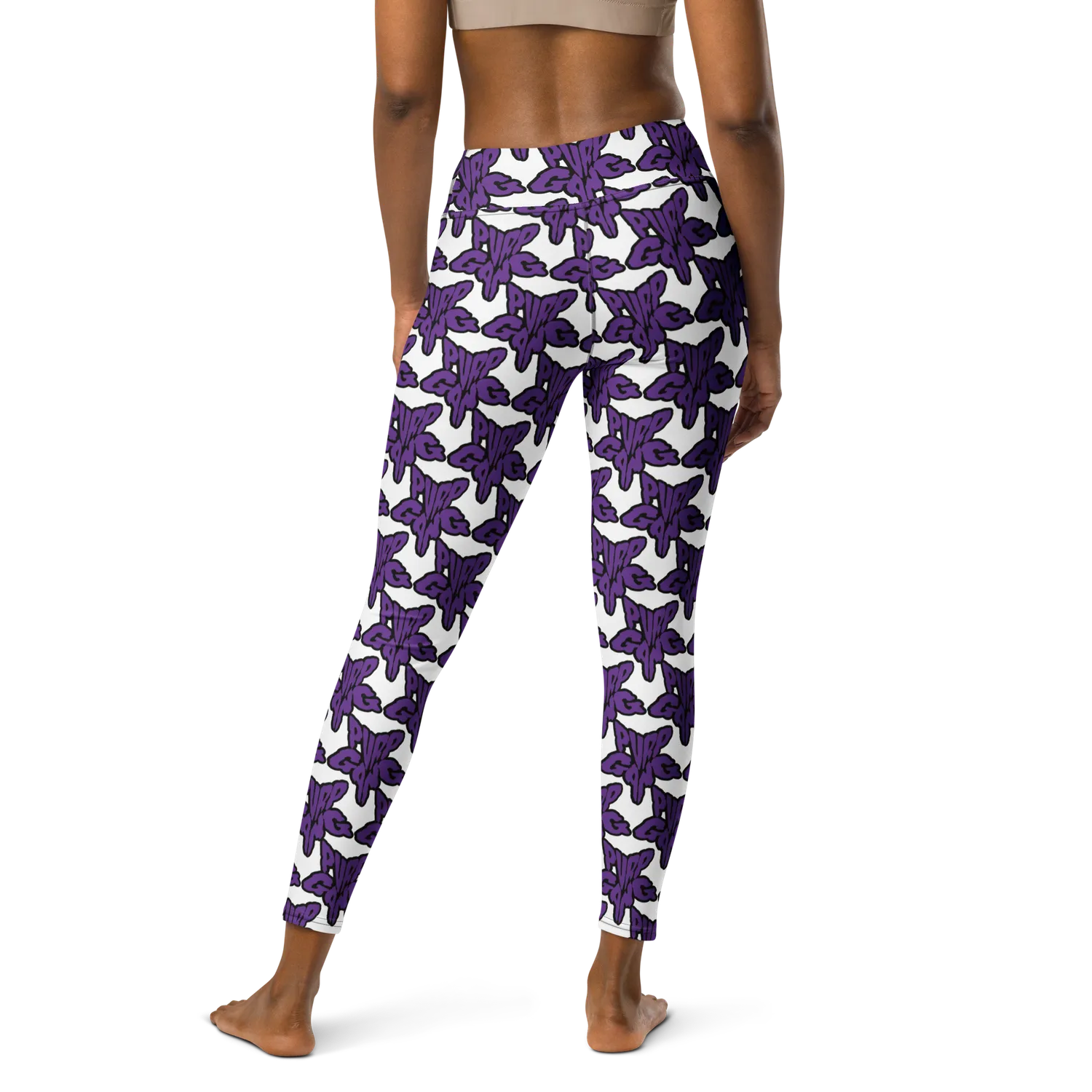 Razel Purp Gang Rock Star legging dames hoge taille