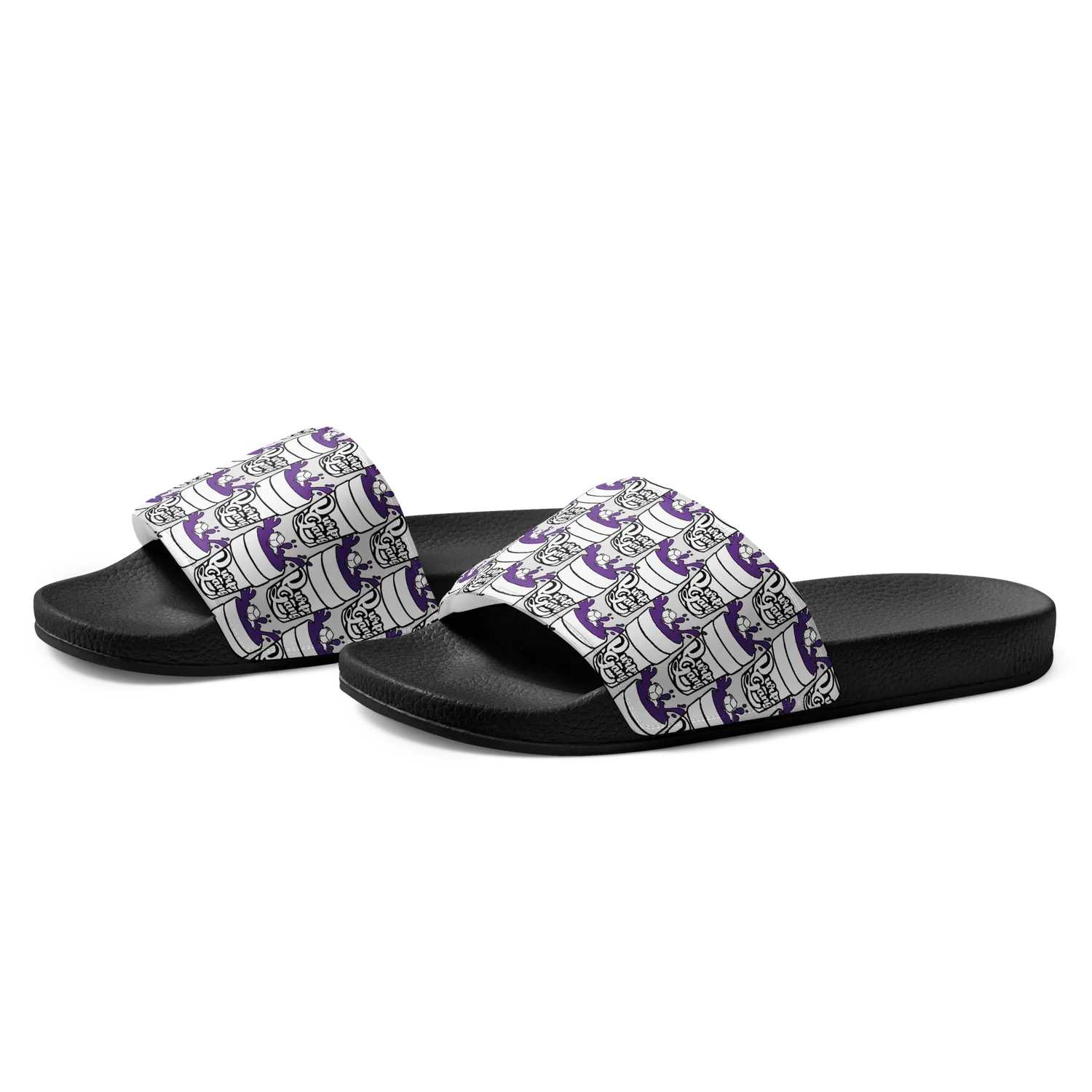Razel Purp Gang Double Cup slides zwart gevoerd