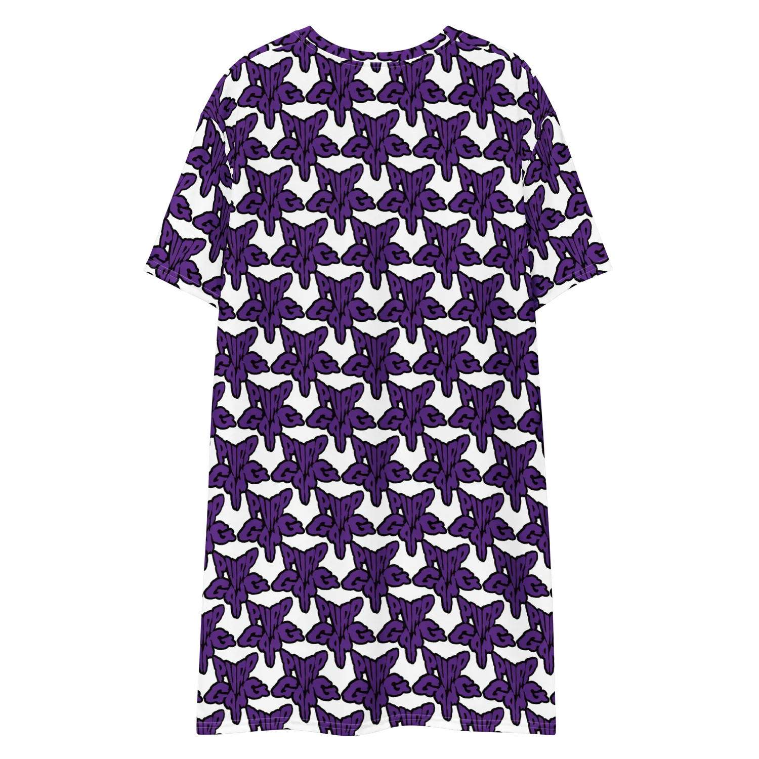 Razel Purp Gang Rock Star t-shirt jurk oversize