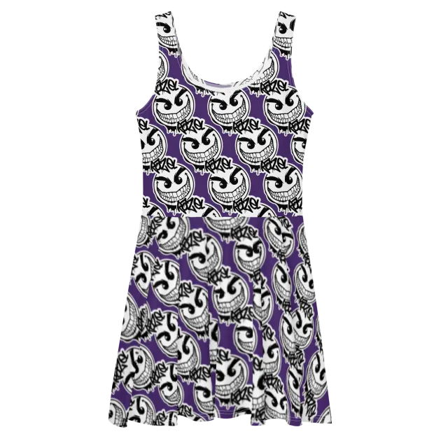 razel Gang Drip Face Motif Zonnejurk skater