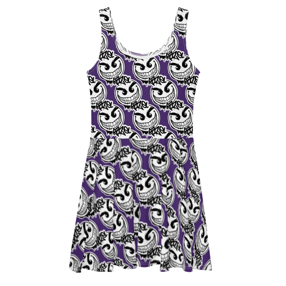 razel Gang Drip Face Motif Zonnejurk skater