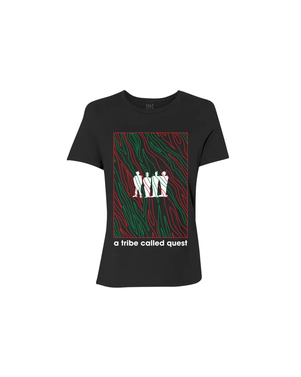Tribe Called Quest ATCQ Line Art T-shirt zwart dames katoen