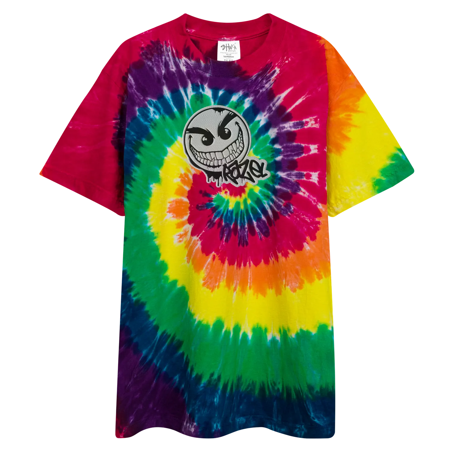 Razel Gang Drip Face Oversized Tie-Dye T-Shirt