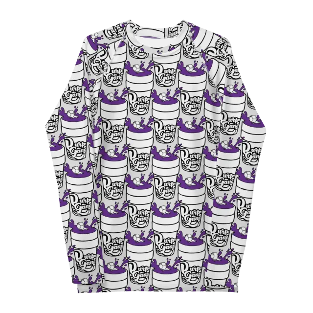 Razel Purp Gang Double Cup rashguard lange mouw