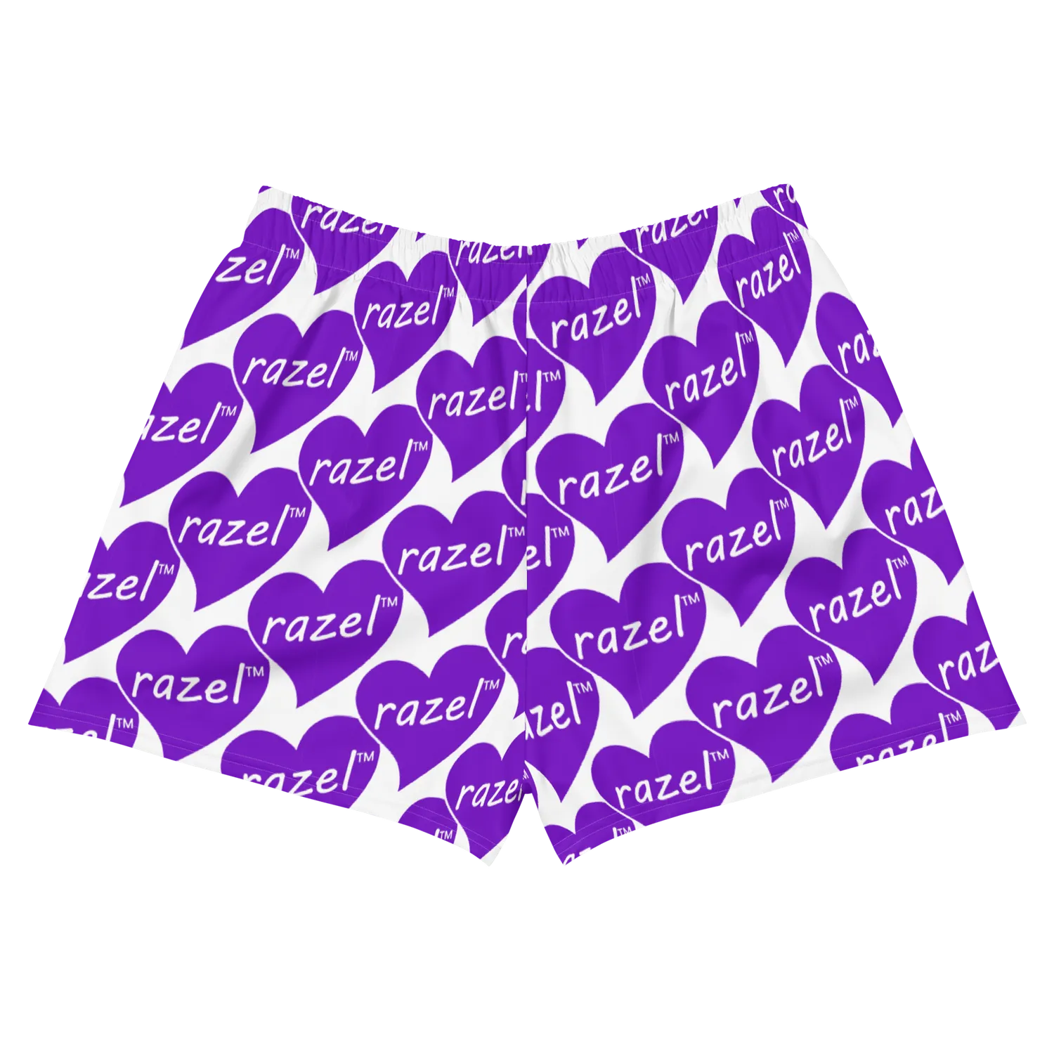Razel Purple Hearted short dames gerecycled UPF50+