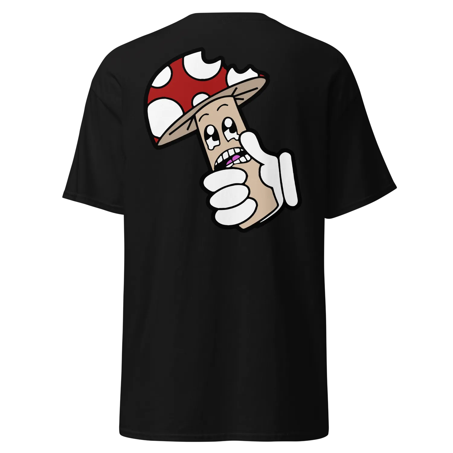 Boom Bite Tee T-shirt zwart katoen voor-achterprint