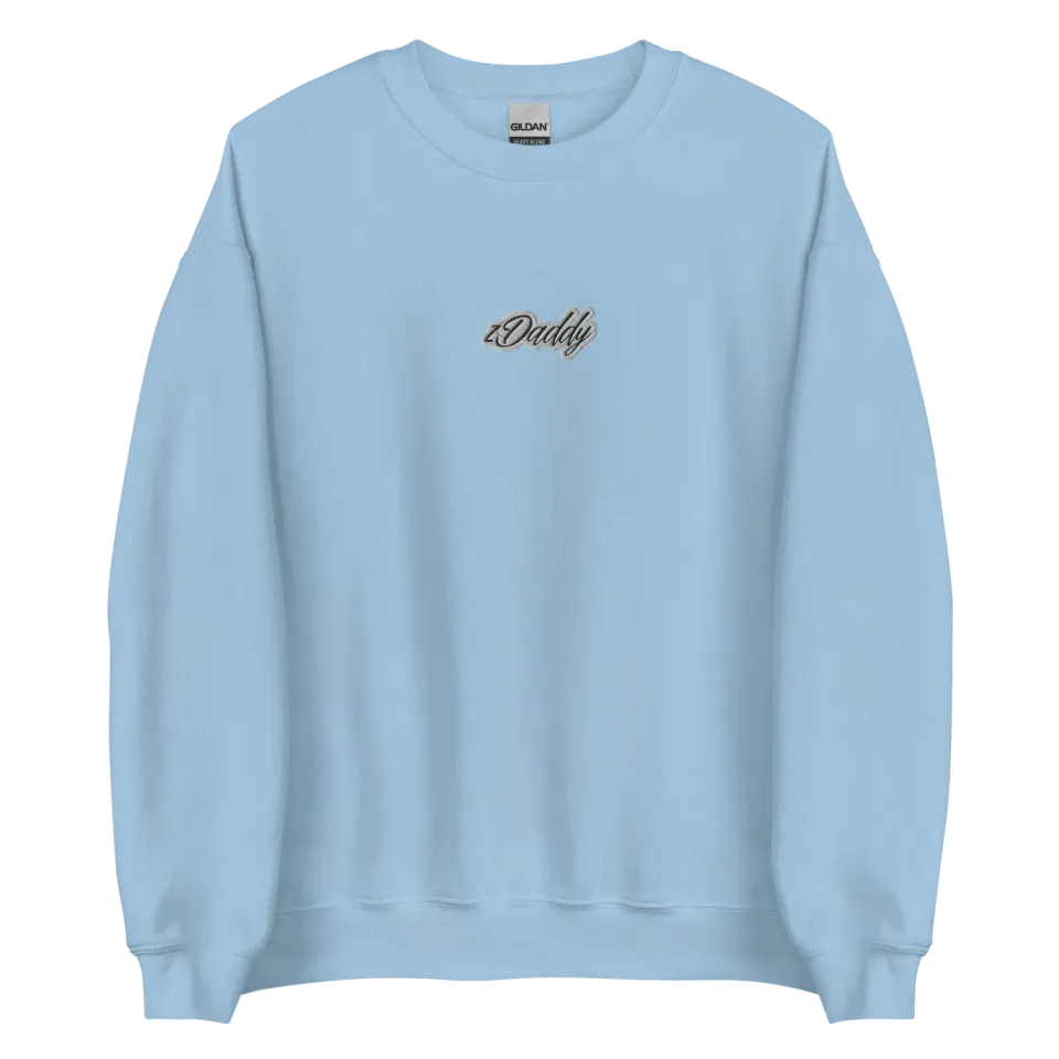 Razel zDaddy geborduurde sweater zwart katoen