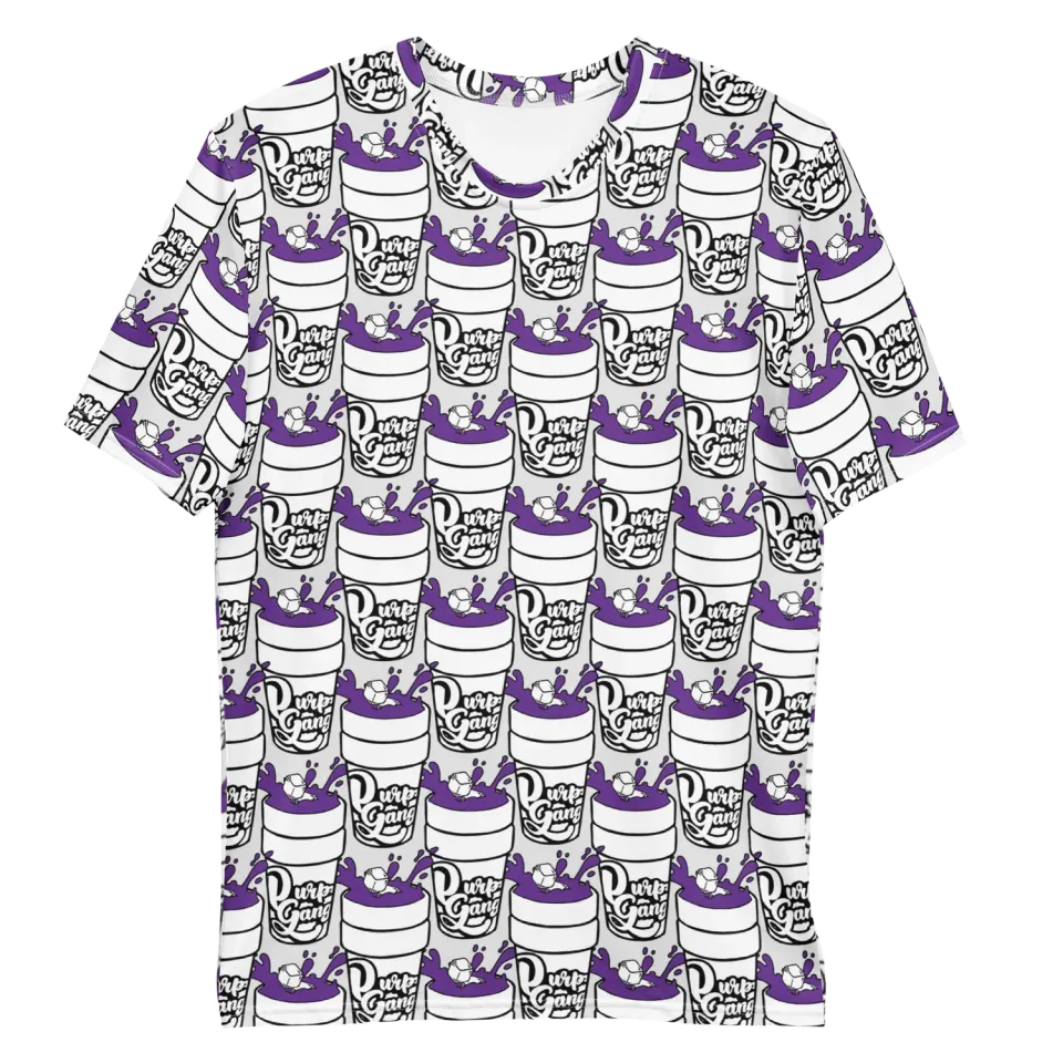 Razel Purp Gang Double Cup Motif T-shirt stretch
