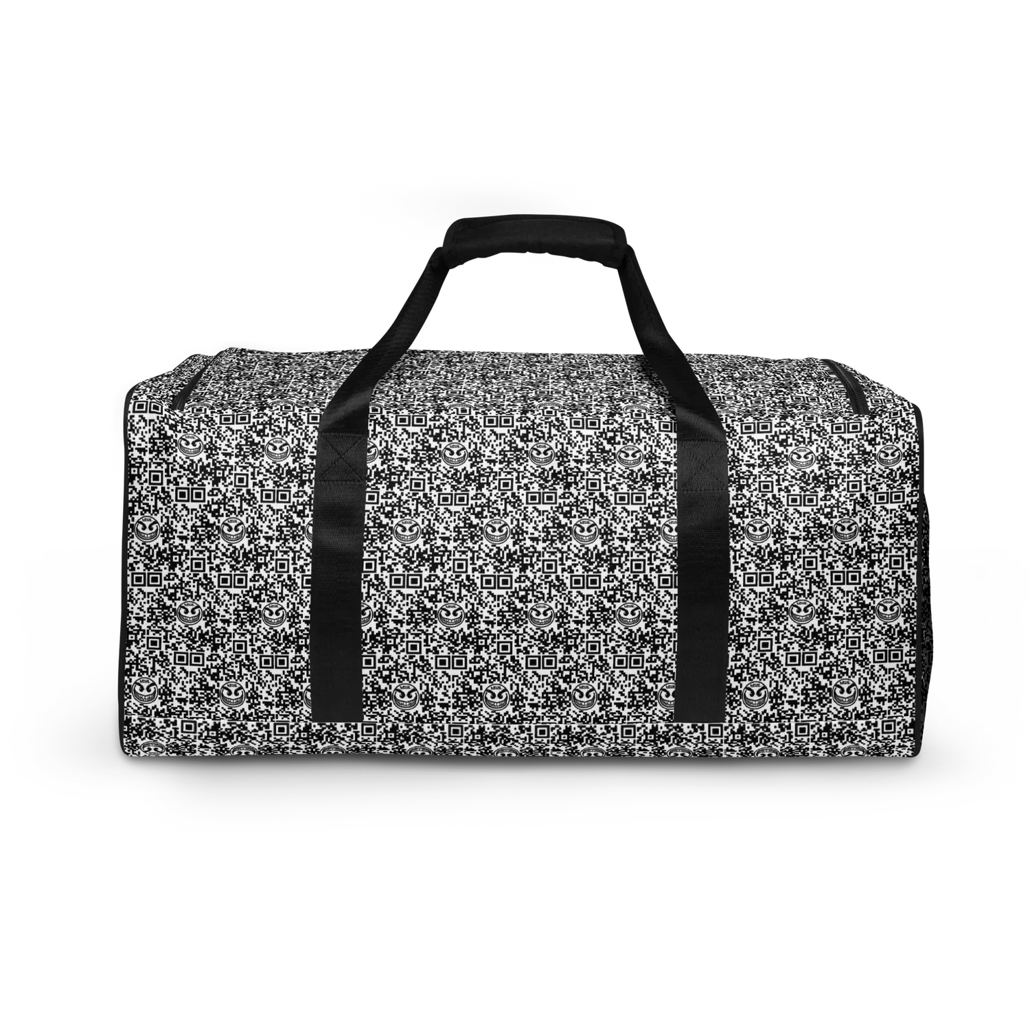 Razel Face QR Code Motif sporttas zwart polyester