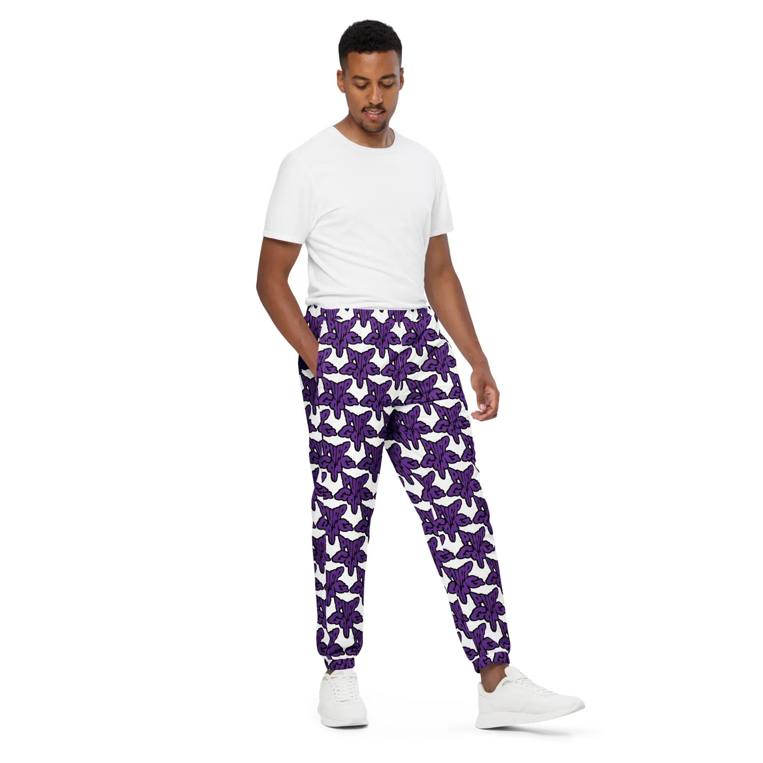 Razel Purp Gang Rock Star Motif trainingsbroek zwart waterafstotend