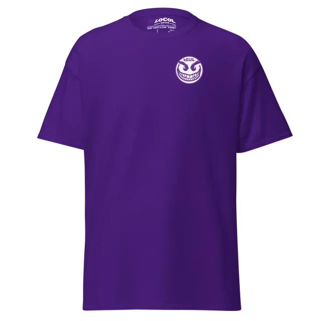 Razel Face Tee T-shirt zwart katoen voor en achter