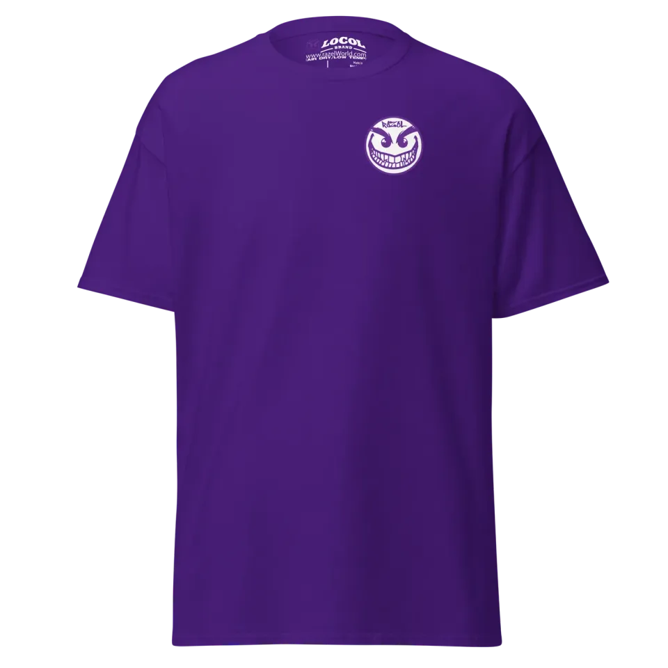 Razel Face Tee T-shirt zwart katoen voor en achter