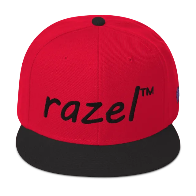 Razel Snapback pet zwart wolmix