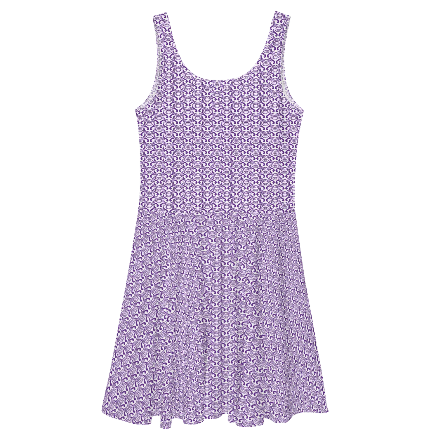 Razel Face Motif zonnejurk skater zwart