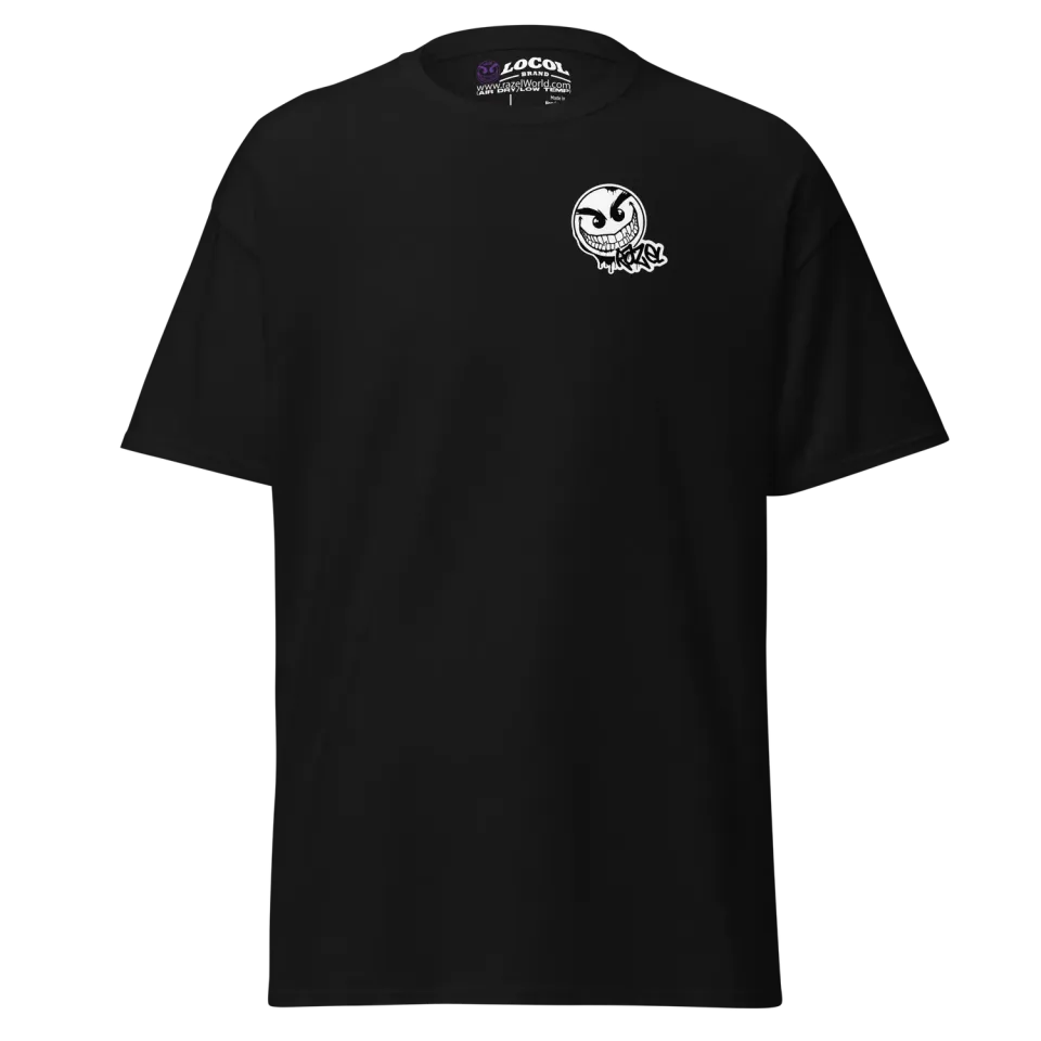 Razel Gang Drip Face t-shirt zwart katoen