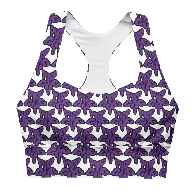 Razel Purp Gang Rock Star Motif crop top zwart sport